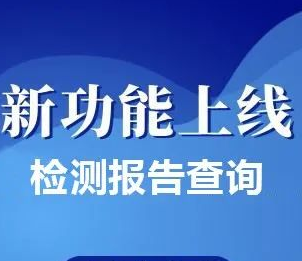 功能升级丨检测报告查询指南
